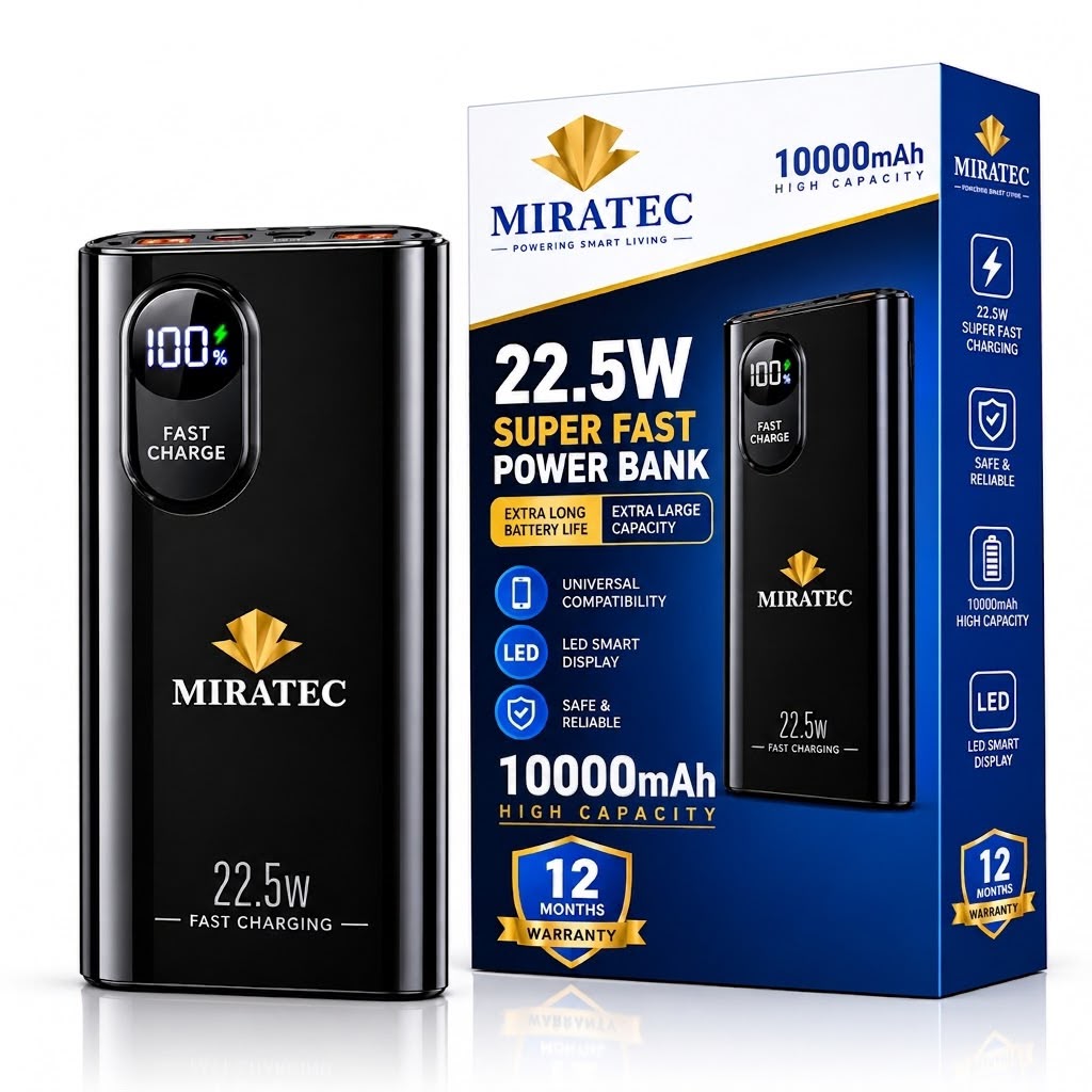 Miratec powerbank 10000mAh