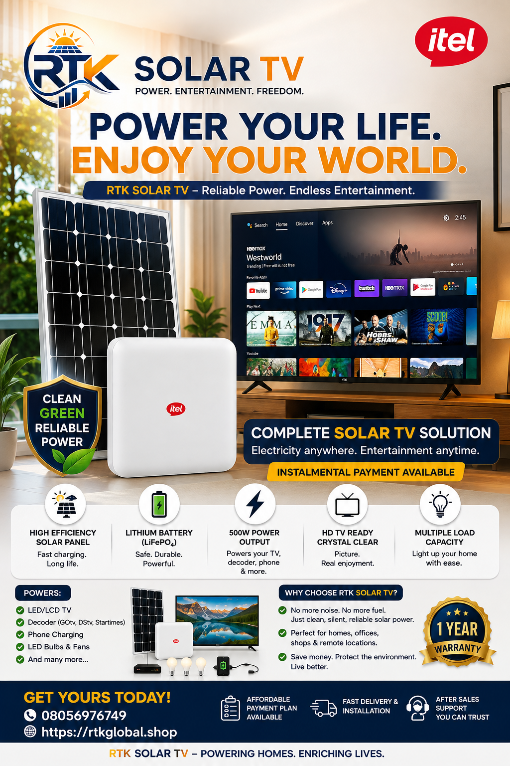 Solar tv